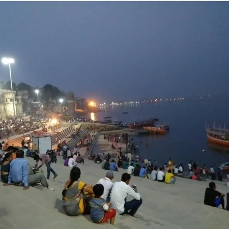 Assi ghat : Near sankat mochan you can visit Assi Ghat, a colorful and bustling riverside destination.