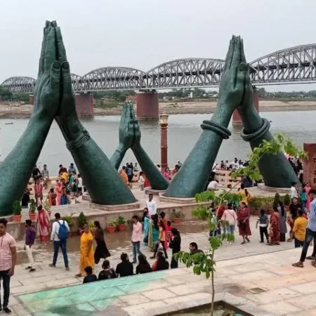 Namo Ghat : 8 km (approximately 25 minutes drive) A newly developed and iconic destination in Varanasi. This ghat is accessible by vehicle and offers a serene connection to the Ganges.